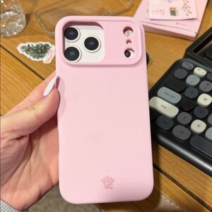 Velvet Caviar Pink Silicone Phone Case 17 pro max